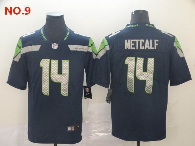 Men's Seattle Seahawks #14 D.K. Metcalf Jersey NO.9;